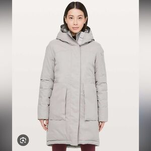 Lululemon Athletica Winter Warrior Parka Size 4 in Deep Chrome